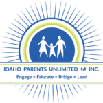 Idaho Parents Unlimited Round sunburst logo
