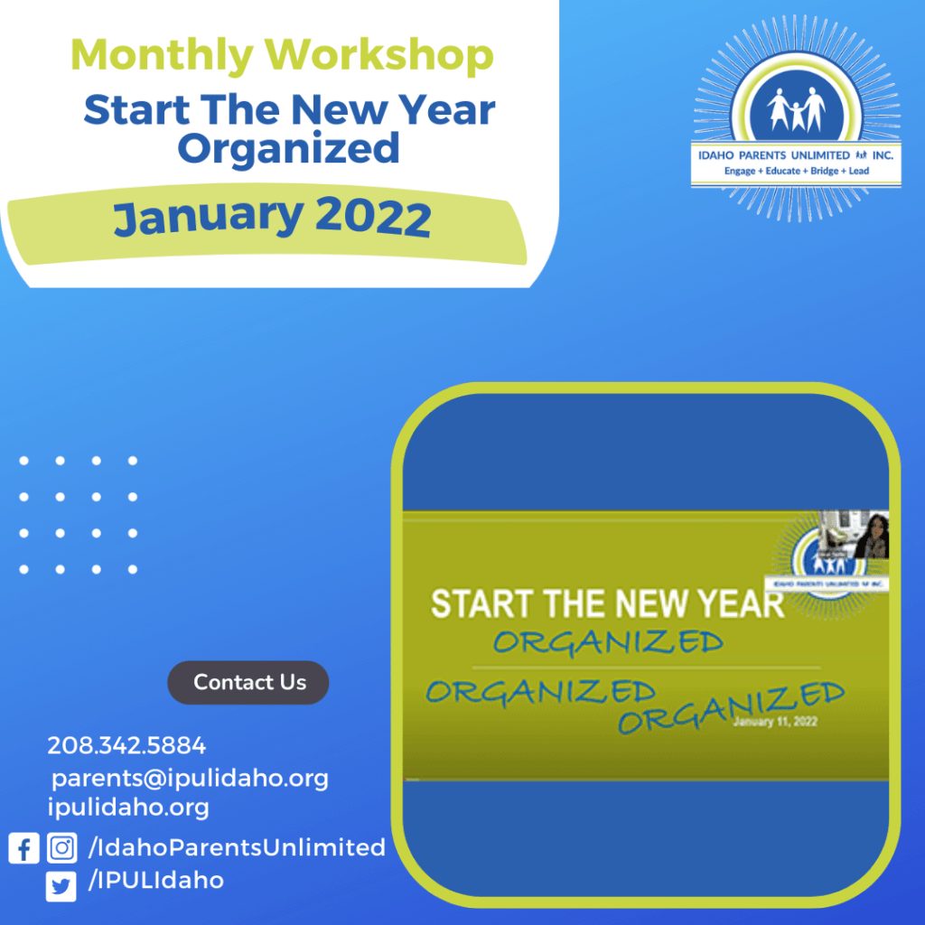 January 2022 - Start the New Year Organized