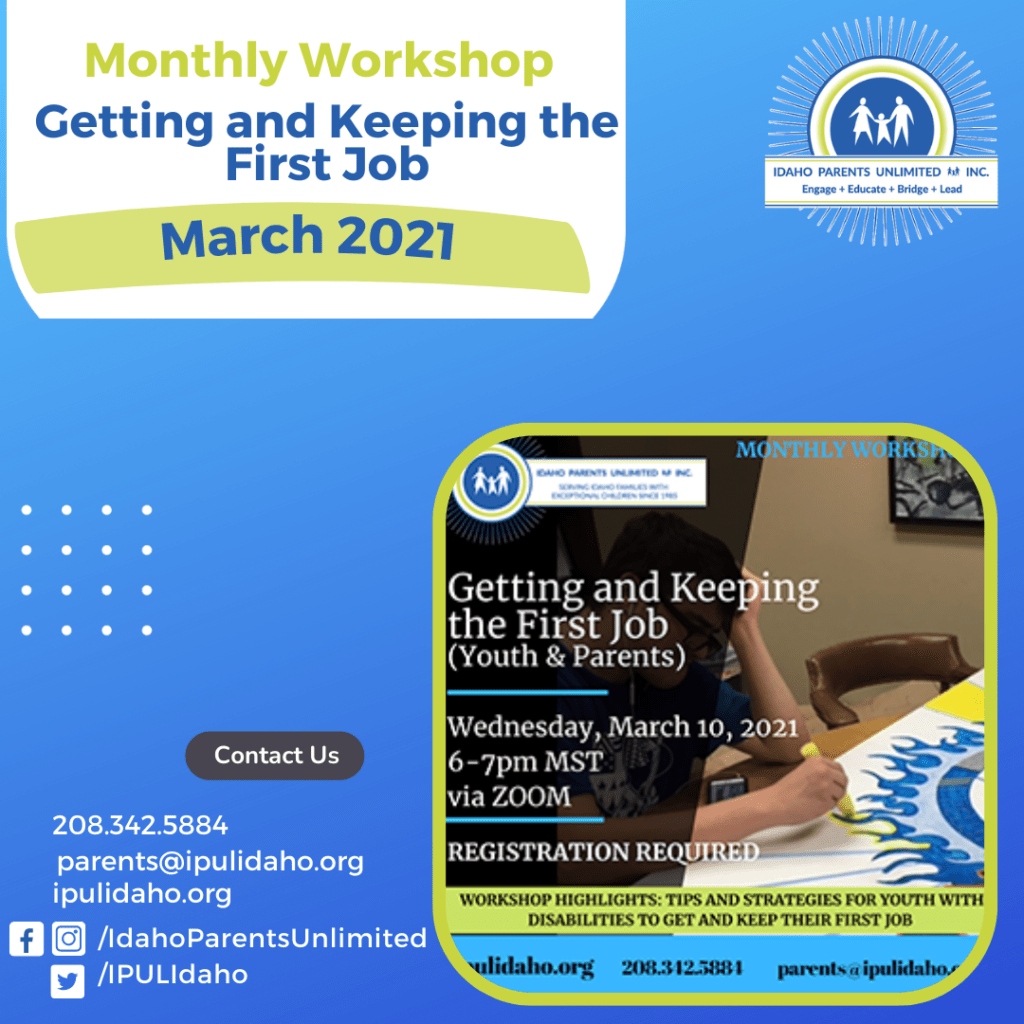 March 2021 Getting and Keeping the First Job