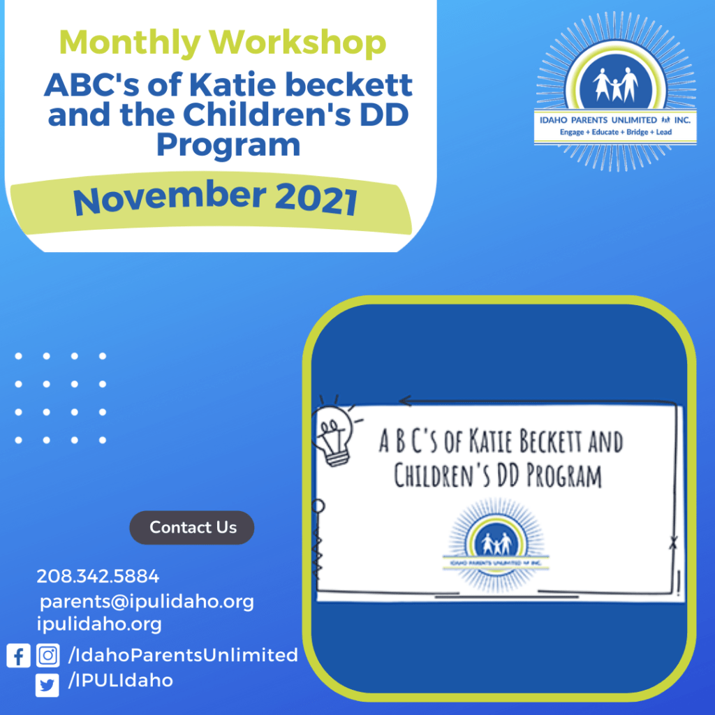 November 2021 - ABC's of Katie Beckett and Children's DD Services