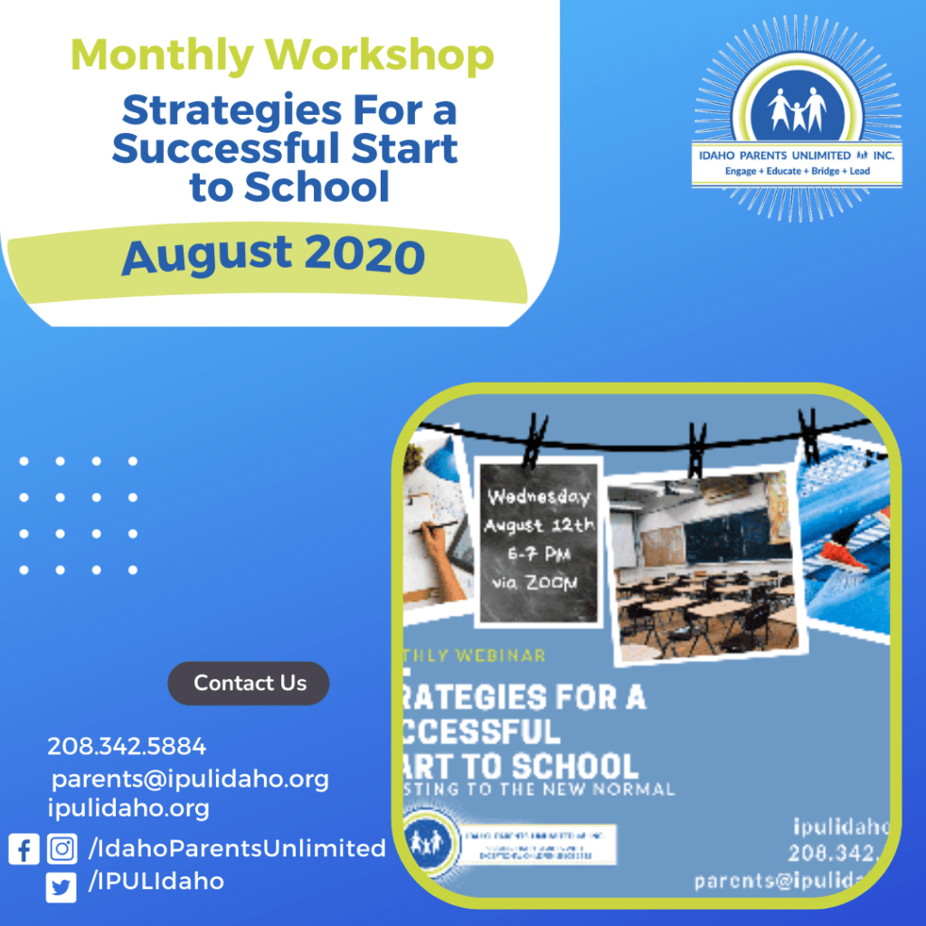August 2020 _STrategies for a successful start to school