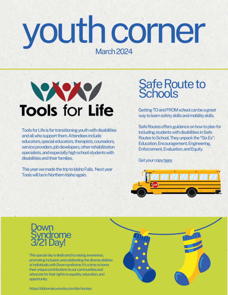 cartoon of a school bus, socks hanging from a line