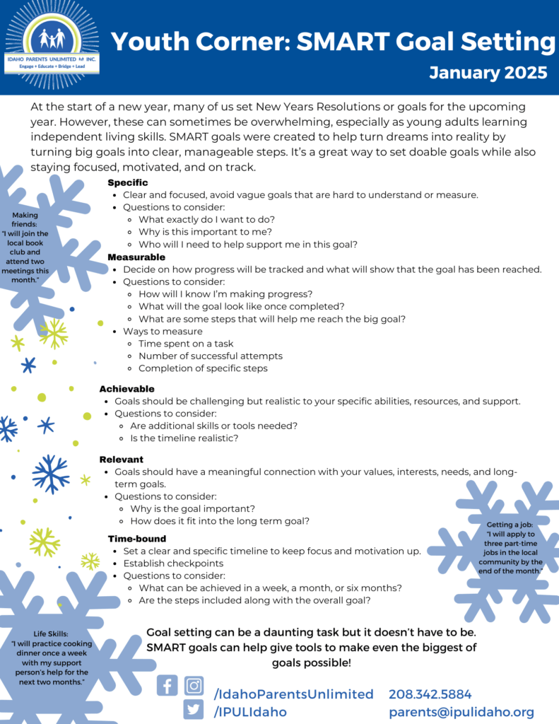 English Youth Corner flyer