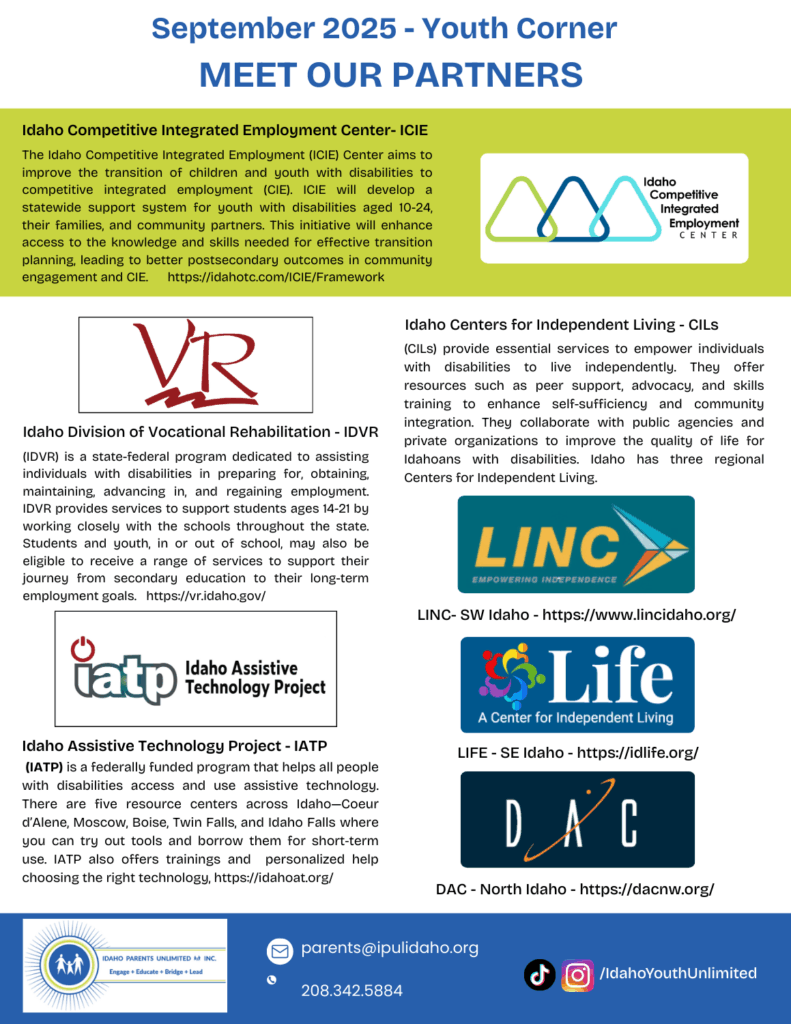 text on a white background - a green block on top and a blue block on the bottom - several partner logos are also on the image