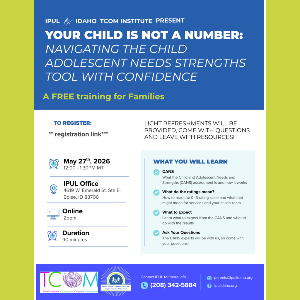 flyer for the parent event