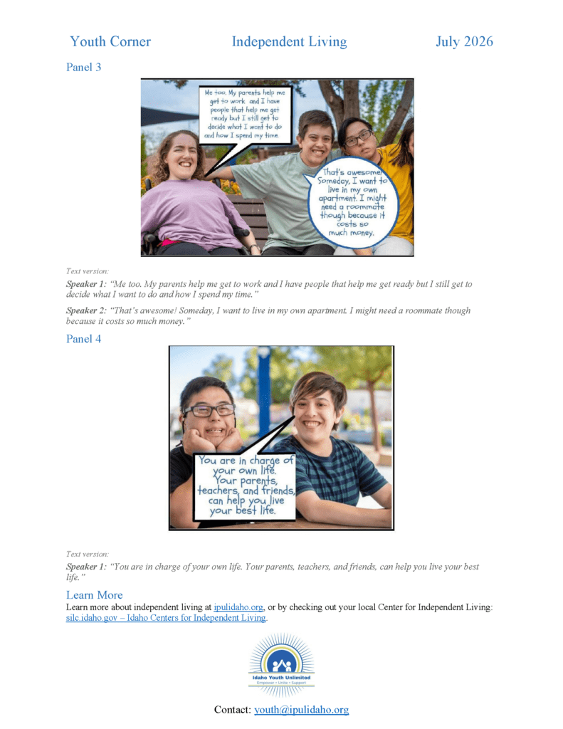 the image has several people talking in the sun on a bench, with speech bubbles pointing at their heads