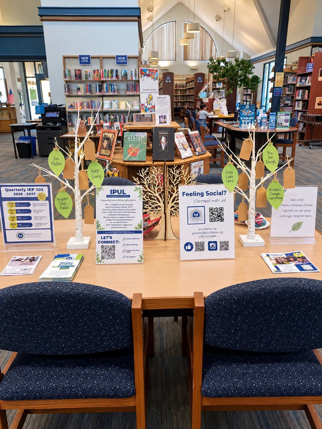 A Hope Tree display at a public library in Boise, Idaho
